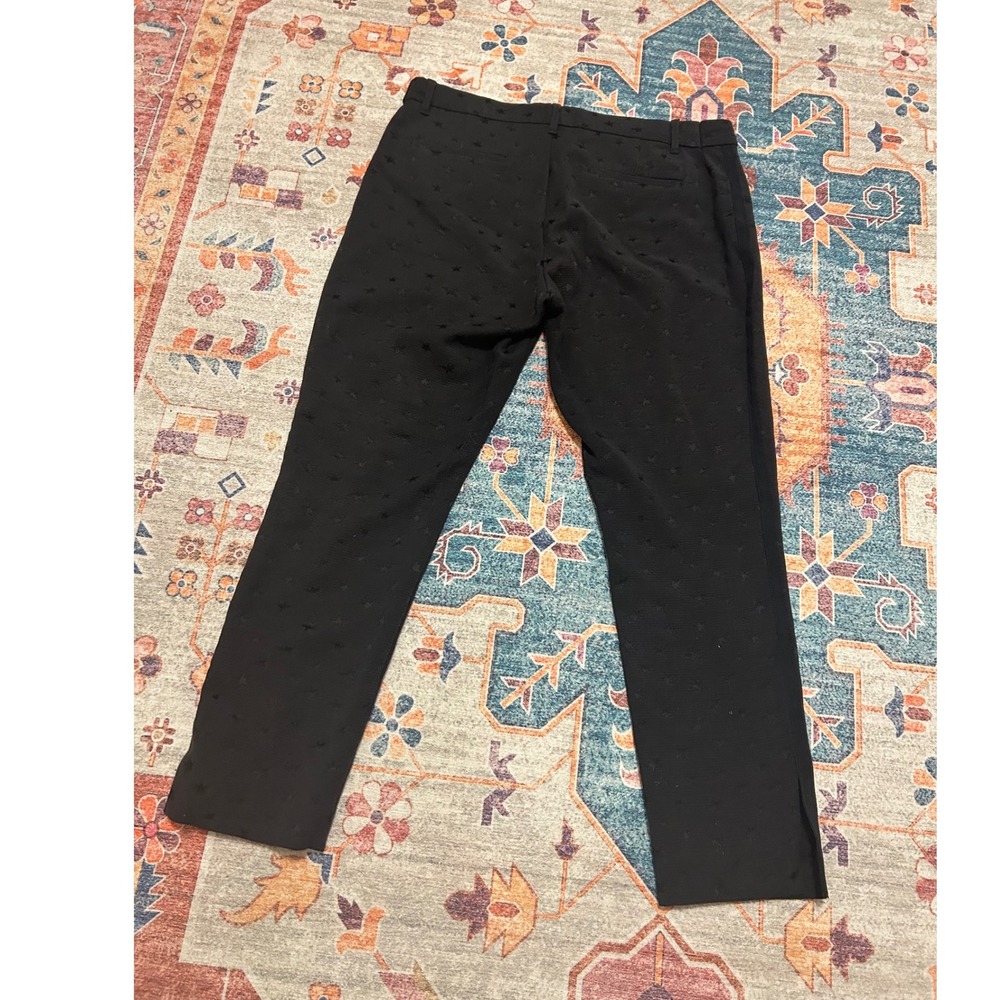 Gap Black 12 tuxedo stars holiday  Dressy‎ Whimsygoth skinny ankle trouser pant - Picture 4 of 7